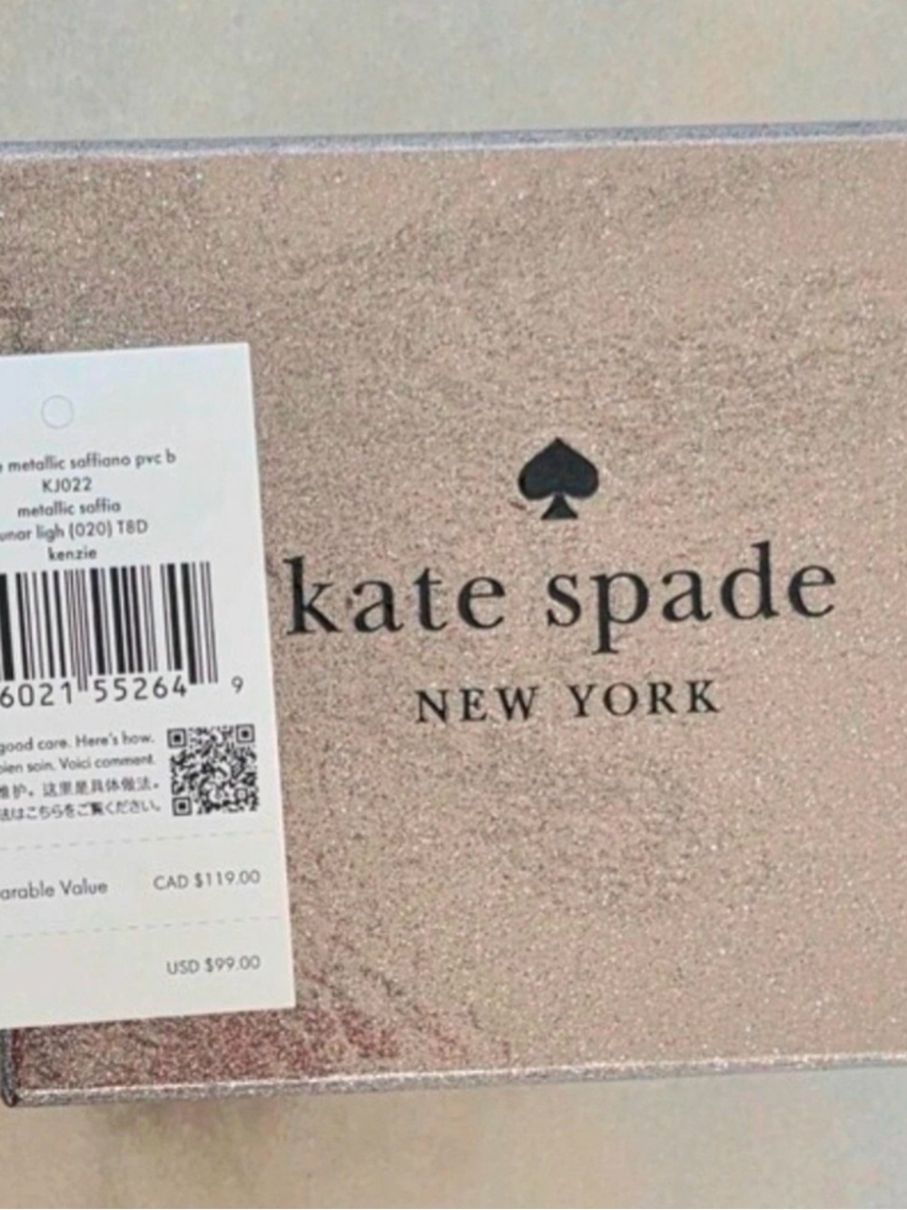 kate spade Kenzie Metallic Small Slim Cardholder - Picture 5 of 9
